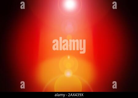 An abstract warm tone lens flare vignette background image. Stock Photo