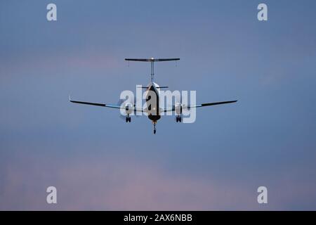 Beech 1900 twin engine turboprop aircraft Stock Photo - Alamy