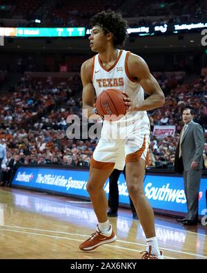 Texas, USA. 10th Feb, 2020. Jericho Sims #20 of the Texas Longhorns in action vs the Baylor Bears at the Frank Erwin Center in Austin Texas. Baylor beats Texas 52-45.Robert Backman/Cal Sport Media. Credit: csm/Alamy Live News Stock Photo