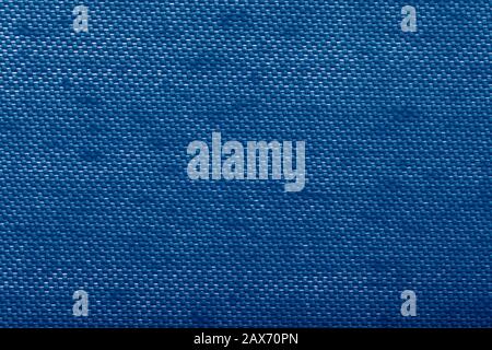 Background of blue textile texture. Seamless pattern. Macro photo. Stock Photo