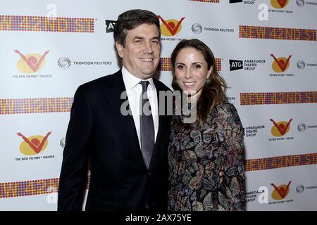 New York, NY, USA. 12 January, 2015. Bradford R. Peck, Kate Peck at the New 42nd Street 2015 Gala at the Lyric Theatre. Credit: Steve Mack/17�Թ����� Stock Photo