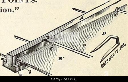 WmElliott & Sons seedsmen : 1845 1899 . GLAZIERS POINTS Perfection. Per 1,000 . $0.60 By Mail ... .75 Pincers fordriving . .50. Stock Photo