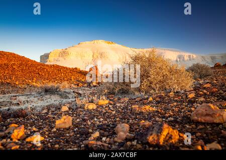 The Breakaways range at sunset, close to Coober Pedy, South Australia. Stock Photo