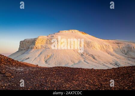 The Breakaways range at sunset, close to Coober Pedy, South Australia. Stock Photo