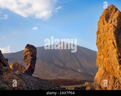 The Roque Cinchado in Teide National park Tenerife Canary Islands Spain Stock Photo