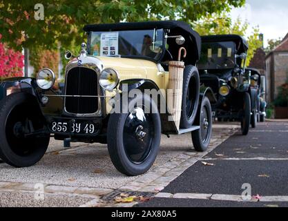 Citroen 5CV 1923 oldtimer during the event 'Balade Perigord & Lot' on 3-4 October 2015 in the South of France. Stock Photo