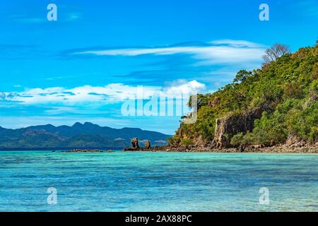 Malcapuya Island in Coron, Philippines Stock Photo