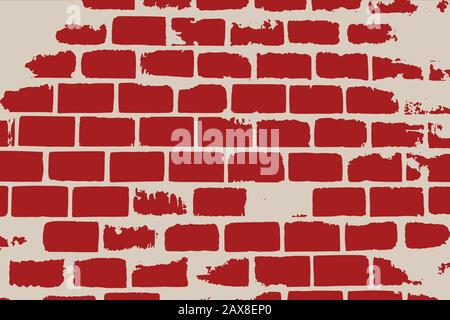 Abstract multicolored image, made with a brush. Stock Vector