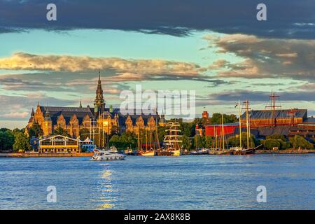 The Nordic Museum and Gustav Vasa Museum, Djurgarden island in Stockholm Stock Photo