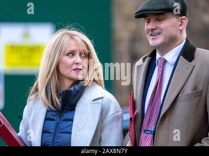 London, UK. 11th Feb, 2020. Esther McVey MP Housing Minister (left) and Jake Berry MP Cabinet Offie Minister (right) arrive at a special Cabinet meeting to disucss HS2 at 10 Downing Street, London Credit: Ian Davidson/Alamy Live News Stock Photo