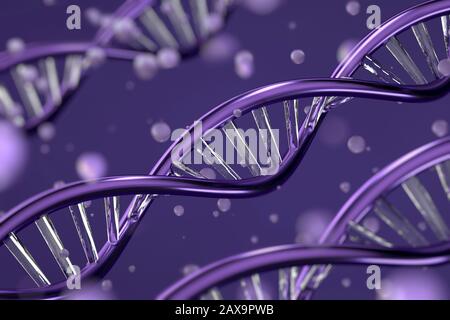 Science biotechnology DNA abstract. Stock Photo