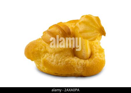 Eclair design as duck isolated on white background with clipping path Stock Photo