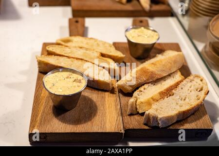 creamy dip cream to put on bread slices Icelandic cuisine Stock Photo