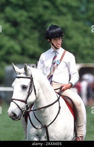 Peter Phillips at the Windsor Horse Trials, England May 1992 Stock Photo