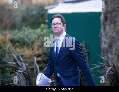 London, UK. 11th Jan, 2020. Alex Burghart, Boris Johnson's Parliamentary Private Secretary, arrives for the Cabinet meeting. Credit: Tommy London/Alamy Live News Stock Photo