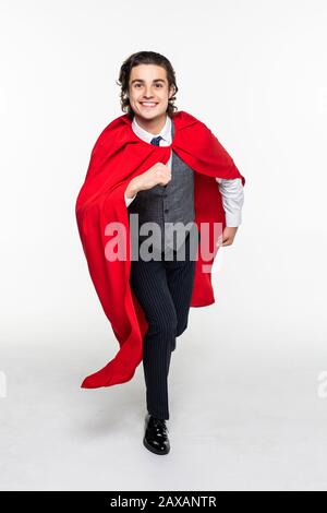 Superman isolated on the white background Stock Photo