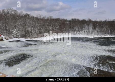 Heally Falls in winter Stock Photo