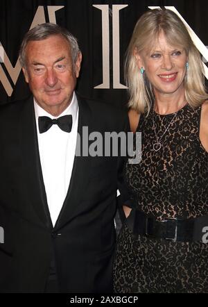 Oct 03, 2017 - London, England, UK - BFI Luminous Fundraising Gala, The Guildhall - Outside Arrivals Photo Shows: Nick Mason of Pink Floyd and his wif Stock Photo