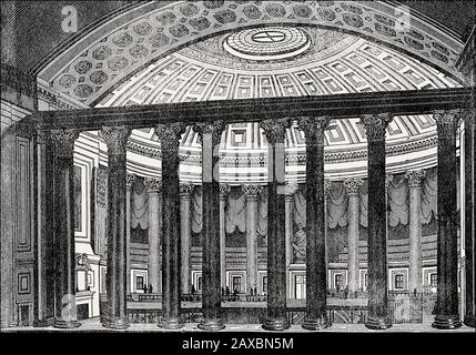 Old US House of Representatives Chamber. Circa 1861. This is the ...