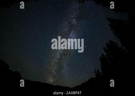 Beautiful scenery of the Milky Way galaxy - great for a cool  background Stock Photo