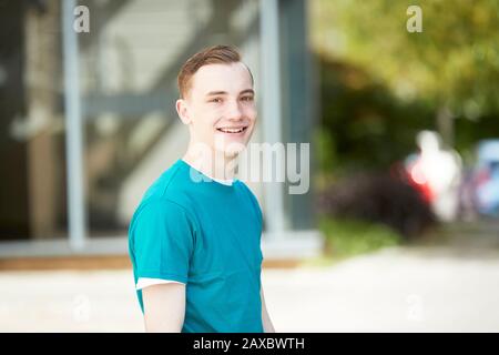 Portrait confident young man Stock Photo