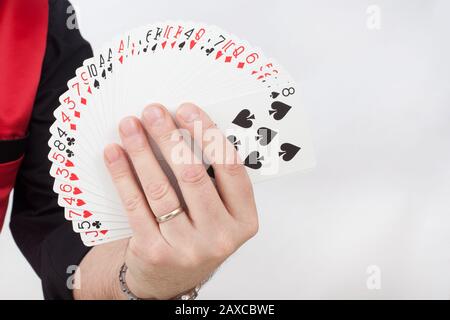 A children's entertainer doing tricks Stock Photo