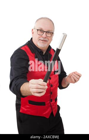 A children's entertainer doing tricks Stock Photo
