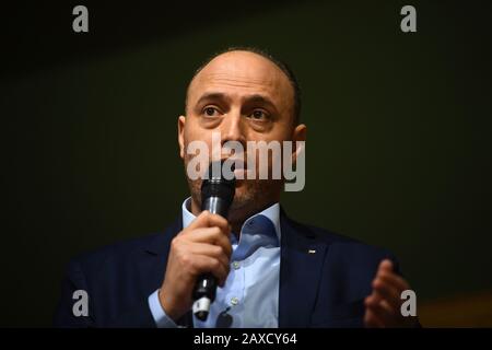 Ambassador Husam Zomlot, Head of Palestinian Mission to the UK, speaking at the Exist, Resist, Return: No to Trump???s deal! organised by the Palestine Solidarity Campaign, at Conway Hall in London. Stock Photo