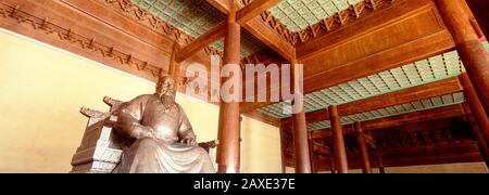 Low angle view of a statue, China Stock Photo