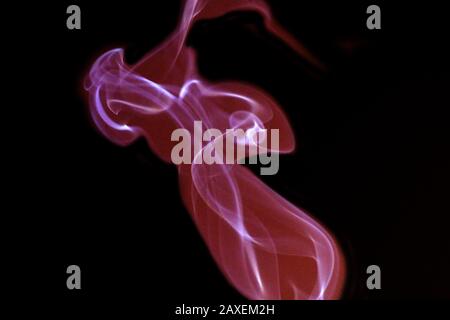 Smoke on a dark background Stock Photo