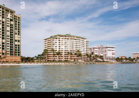 Merida apartments on Cape Marco in Marco Island, Florida Stock Photo