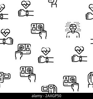 Gadget And Device Seamless Pattern Vector Stock Vector