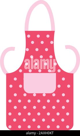 aprom kitchen accessory isolated icon Stock Vector
