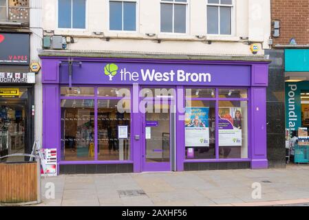 The West Brom, West Bromwich Building Society branch in Dudley High Street, West Midlands, UK Stock Photo