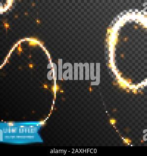 Glow light effect. Star burst with sparkles.Sun from connecting dot and line. light effect. vector illustration, isolated on transparent background Stock Vector