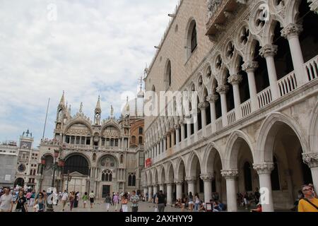 St. Mark's Square, the main square of the city. Venice, Italy Stock Photo