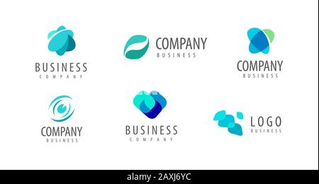 Business logo. Company icon or symbol vector illustration Stock Vector