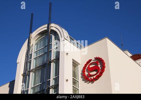 SOPOT - SEPTEMBER 1: Sheraton hotel on September 1, 2010 in Sopot, Poland. Sheraton is part of Starwood Hotels group, one of the largest worldwide. Stock Photo