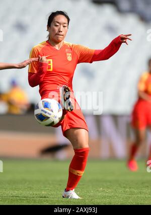 Tang Jiali of China seen in action during the 2020 AFC Women's Olympic