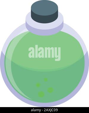 Potion icon, isometric style Stock Vector