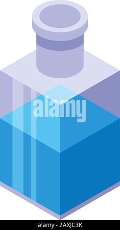 Arcanum potion icon, isometric style Stock Vector