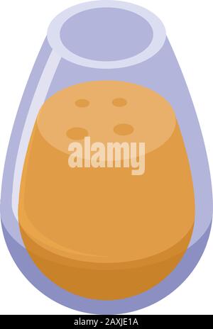 Potion glass icon, isometric style Stock Vector