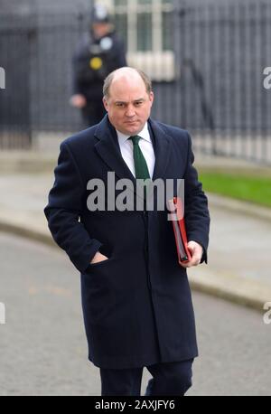 Ben Wallace MP (Defence Secretary)  leaving a cabinet meeting in Downing Street, Feb 2020. Stock Photo