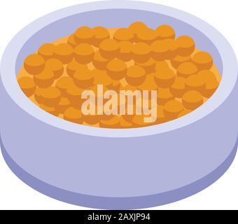 Mustard balls icon, isometric style Stock Vector