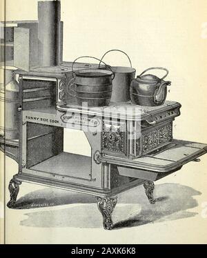 The Historical magazine and notes and queries concerning the antiquities, history and biography of America . of hot air from thefire-box is carried in one continuous, broad sheet, directly under theoven-bottom and gives an intense heat at the lower back-bottomof the stove, keeping a large tank of water up to the boil-ing point, for constant use. In connection with thehot-water, at the back of the stove, we have pat-ented a very neat and convenient warming-oven, which is heated by the steam aris-ing from the water-tank, as wellas by the stove-back, doingits work to perfection. COMMENDATION. Let Stock Photo