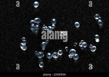 Close-up of sodium alginate beads Stock Photo