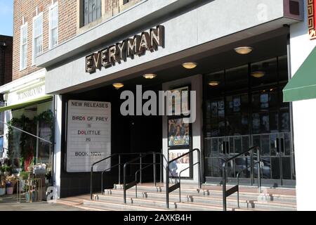 Everyman Cinema Esher, 22 High Street Esher Surrey KT10 9RT - February 2020 Stock Photo