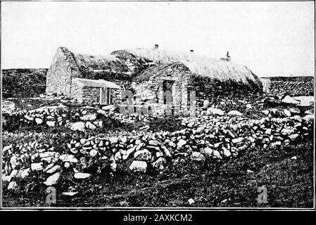 Stepping stones to literature : a reader for sixth grades . shers used to sleep when they came there upontheir business; but the turf roof of it had partly fallen in,so that the hut was of little use to me, and gave meless shelter than my rocks. What was more important,the shellfish on which I lived grew there in great plenty;when the tide was out I could gather a peck at a time,and this was doubtless a convenience. But the otherreason went deeper. I had become in no way used to thehorrid solitude of the isle, but still looked round me on allsides (like a man that is hunted), between fear and Stock Photo