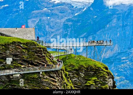 Mountain trail and platform First Cliff Walk presented by Tissot