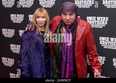 New York, NY, USA. 11th Feb, 2020. Maureen Van Zandt, Steve Van Zandt at arrivals for ONCE WERE BROTHERS: ROBBIE ROBERTSON AND THE BAND Premiere, Film at Lincoln Center - Walter Reade Theater, New York, NY February 11, 2020. Credit: Mark Ashe/Everett Collection/Alamy Live News Stock Photo